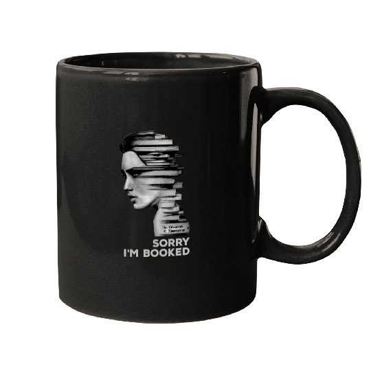 SORRY IM BOOKED Busy Boss Lady Girl Librarian Book Woman Mugs