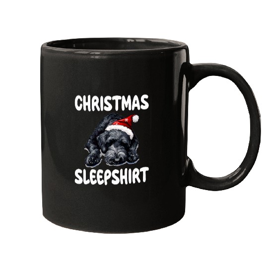 Cute Kerry Blue Terrier Dog Official Christmas Sleep Mugs