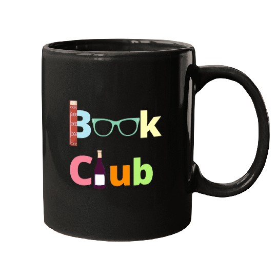 Book Club Gift for Readers Reading Book Lover Author Wines Mugs