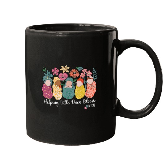 Groovy Helping Little Ones Bloom Retro NICU nurses Mugs
