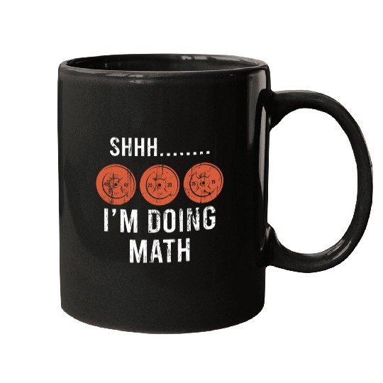 Math Lover Gym Weightlifting Funny Quote Workout Exercise Mugs