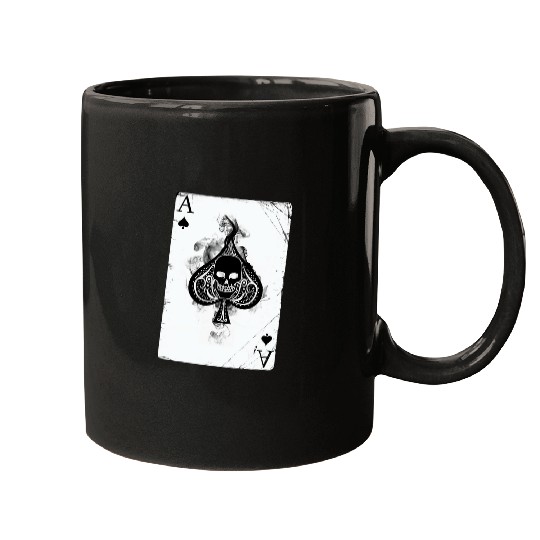 Ace of Spades Skull Casino Pokers Suits Casino tees Mugs