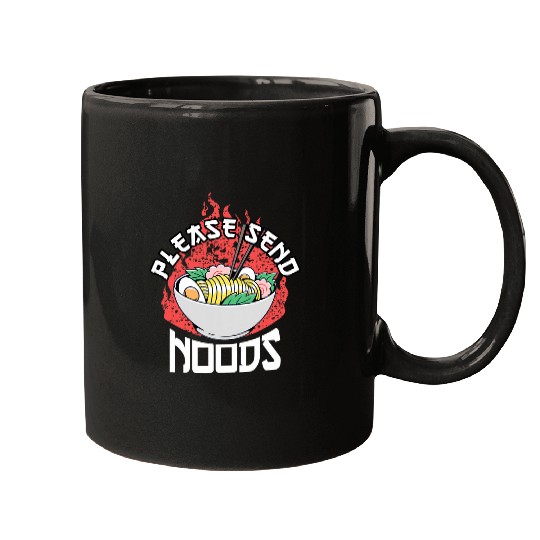 Please Send Noods Ramen Japanese Noodles Pho Bowl Anime Mugs
