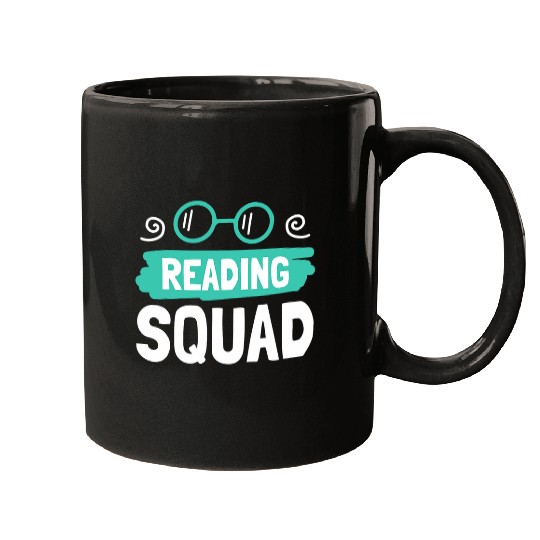 Reading Squad Book Lover and Reading Teacher 8 Mugs