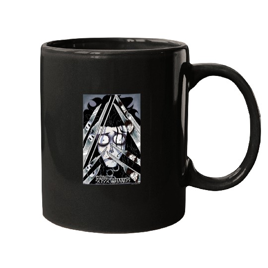 Edward Scissorhands Edward Behind Scissors Comic Book Poster Mugs