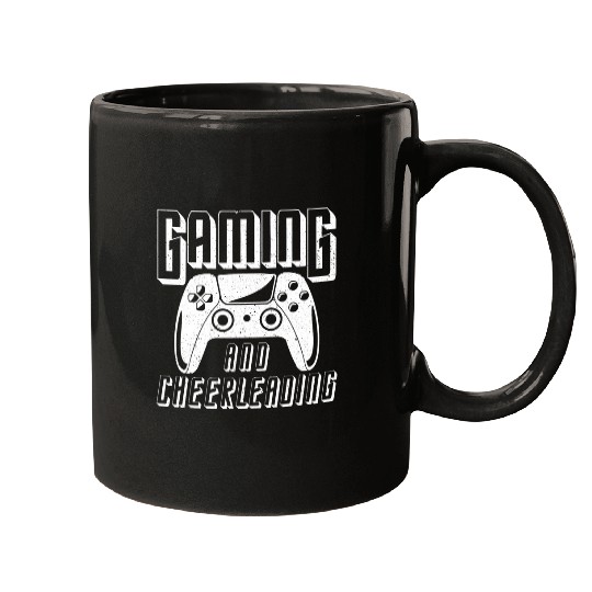 Gaming and Cheerleading Video Game Controller Mugs