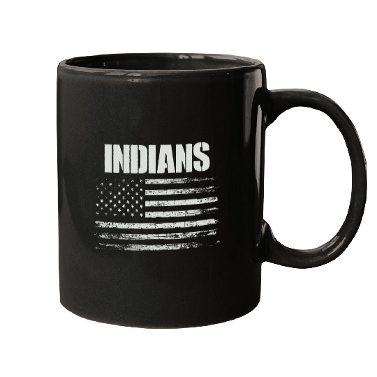 Indians USA Flag Canal Winchester High School Pride Mugs