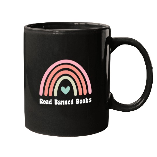 Read Banned Books Book Lover Bookworm Librarian Library Mugs