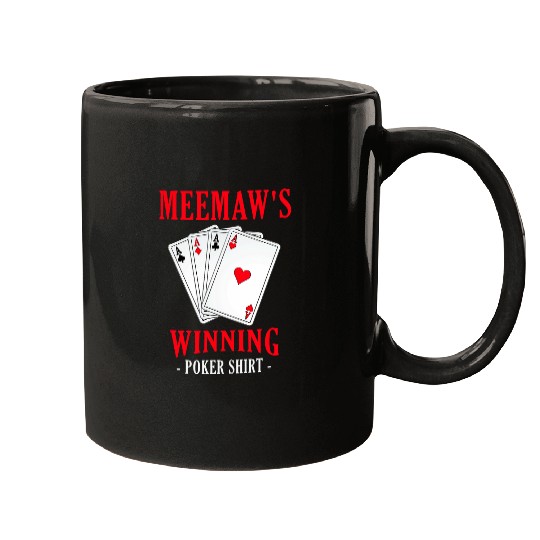 Meemaw s Winning Pokers Casino Grandma Gambling Nana Mugs