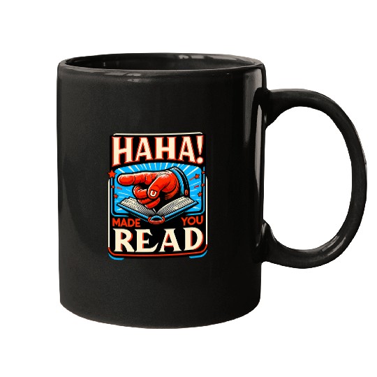 Haha Made You Read Cute School Librarian Day Teacher Mugs