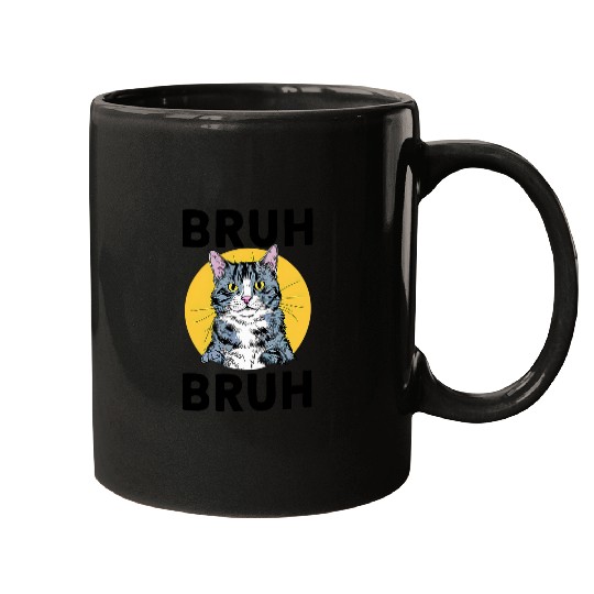 Bruh Cat Meme Madness 1 Mugs