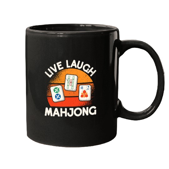 Live Laugh Mahjong 1 Mugs