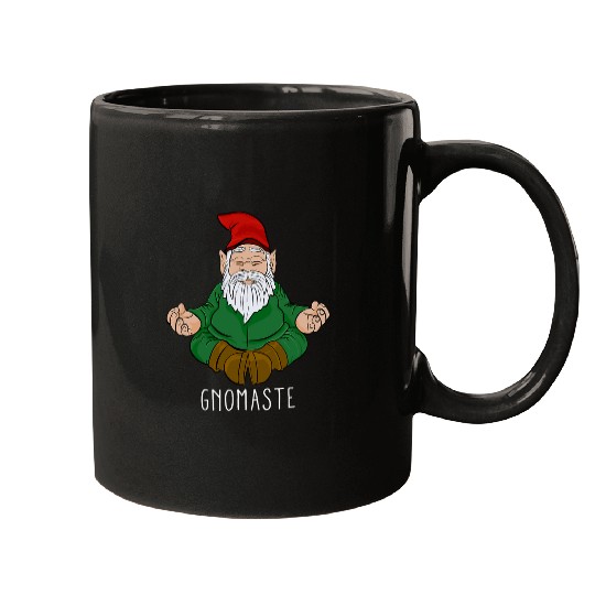 Gnomaste Cool Zen Yoga Garden Gnome Meditation Funny Namaste Mugs