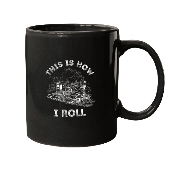 Funny Railroad Train How I Toot Locomotive Engineer Worker Mugs