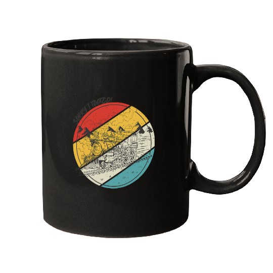 Locomotive Sorry I Tooted Railroad Train Driver Conductor Mugs