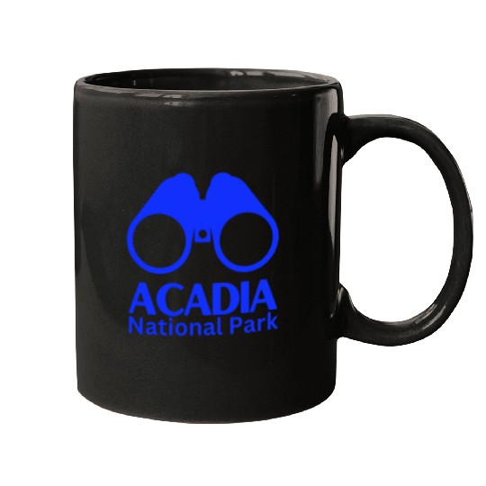 Bird Binoculars Bar Harbor Maine Acadia National Park Gear Mugs