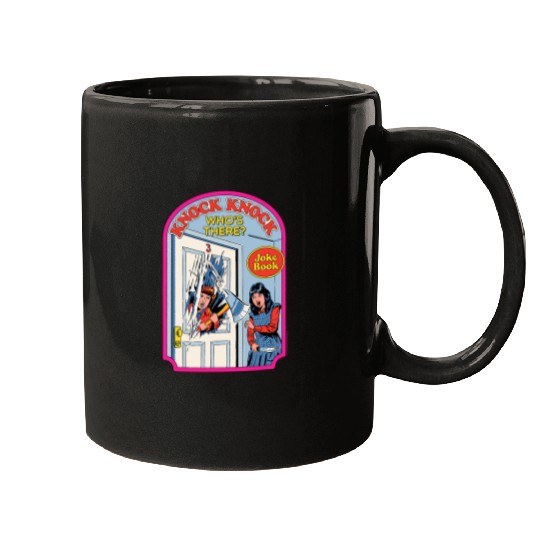 Steven Rhodes Shining Knock Knock Joke Book Retro Dark Humor Mugs