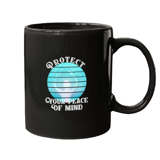 Protect Your Peace of Mind Spiritual Yoga Inspired Zen Mugs