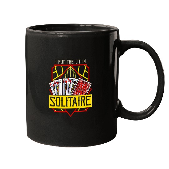 I Put the Lit In Solitaire Mugs