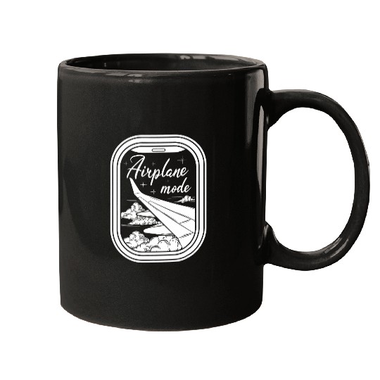 Cute Window Seat Airplane Mode Travel Summer Vacation Mugs