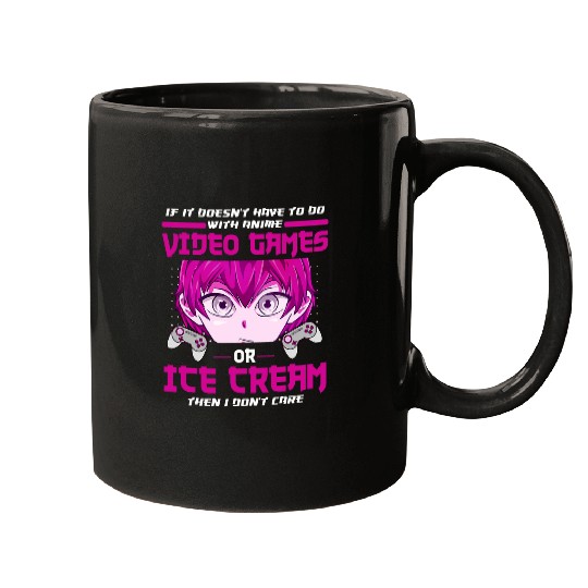 Anime Videogames or Ice Cream Gamer Popsicle Gaming Gelato Mugs