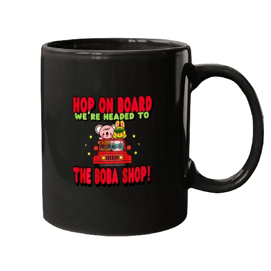Cute Kawaii Headed to Boba Shop Milk Tea Mugs