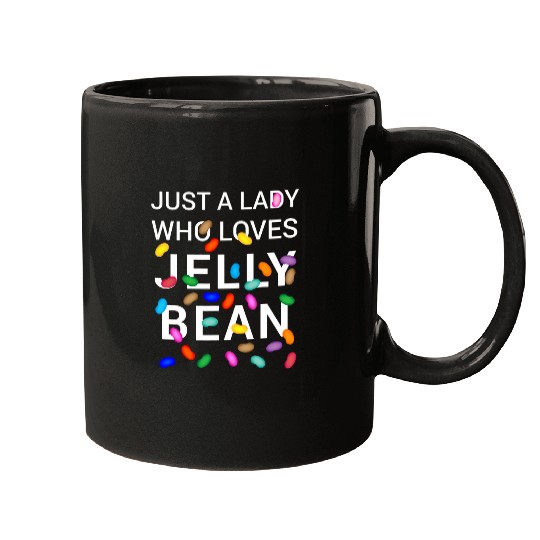 Just A Lady Who Loves Jelly Bean Halloween Candy Mugs
