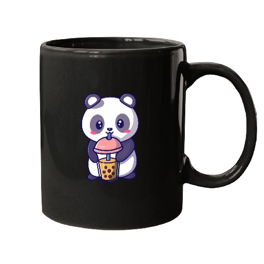 Cute Panda Bubble Tea Boba Milk Tea Kawaii Gift Idea Mugs