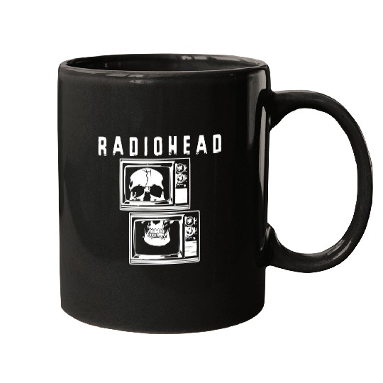White Skull TV Radiohead Mugs