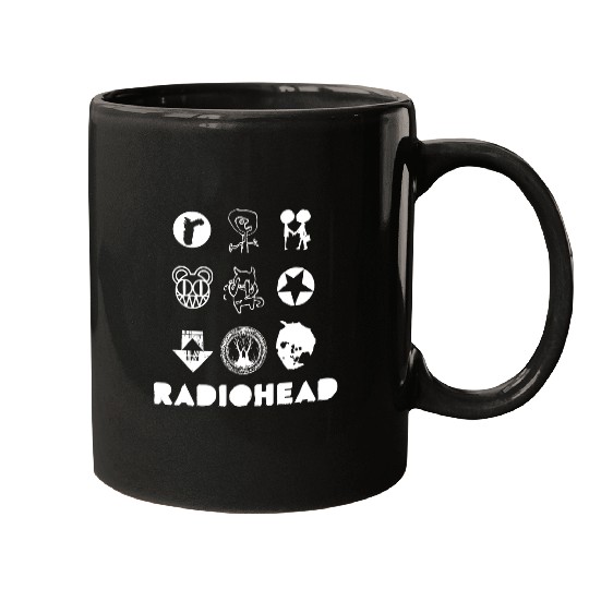 Radiohead White Icon Mugs