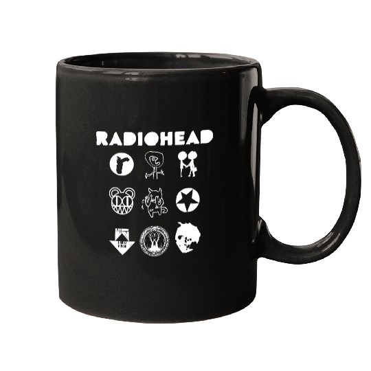 Radiohead White All Icon Mugs