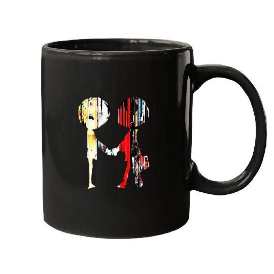 Colorful Shake hands Radiohead Mugs