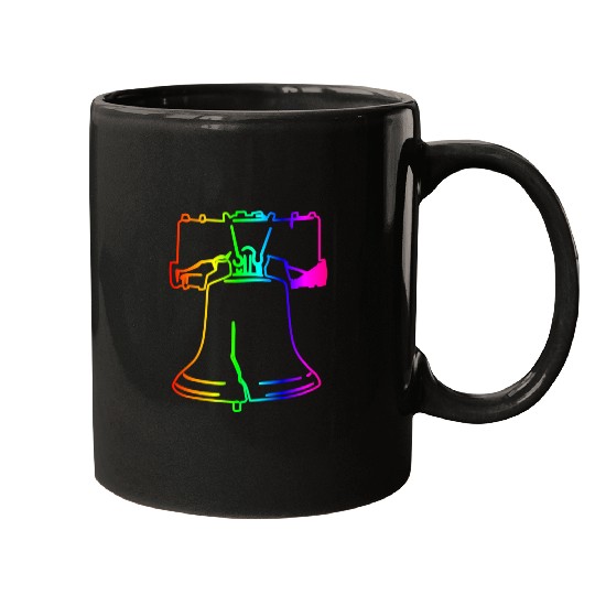 Rainbow Liberty Bell Mugs