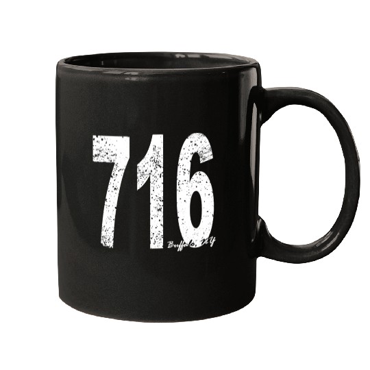 Vintage Buffalo Area Code 716 Mugs