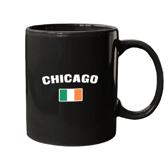 Saint Patrick's Day Chicago Irish Flag Mugs
