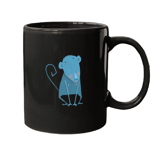 Blue Monkey Mugs