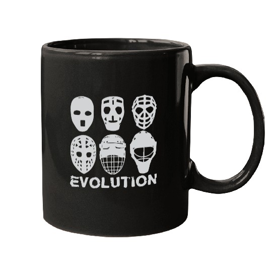 hockey goalie mask evolution Mugs