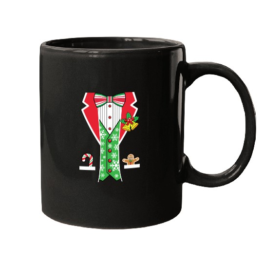 Christmas Tuxedo Mugs
