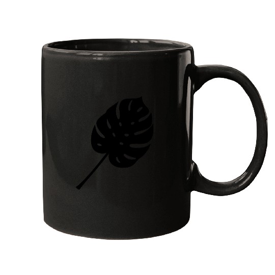 Palm tree leaf Mugs