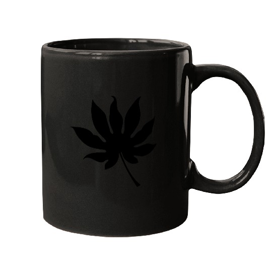 Palm tree leaf Mugs
