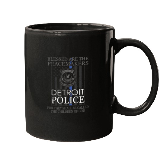 Detroit Police Support Saint Michael Police Officer Prayer Mugs
