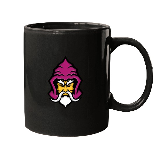 Wizard Head Front Mascot Mugs