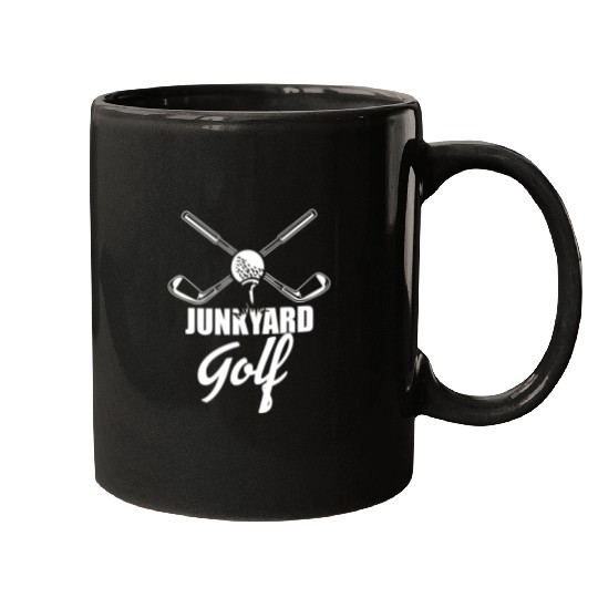 Junkyard Golf Course Funny for Golfer Dad Design Mugs