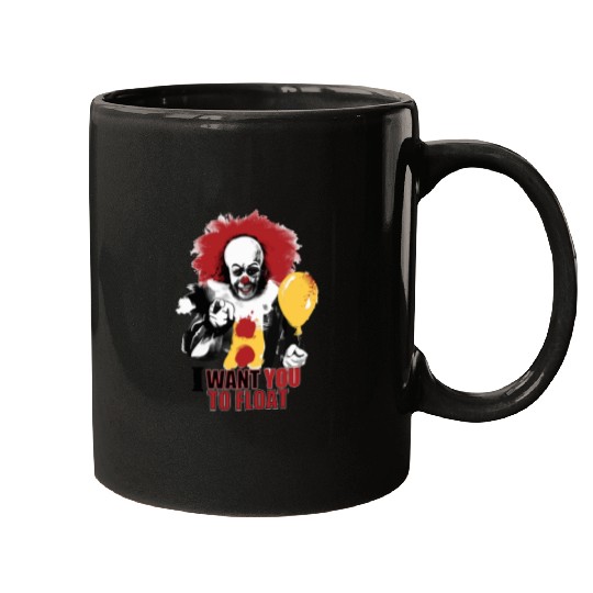 Creepy Pennywise LIGHT Version Art Character Mugs