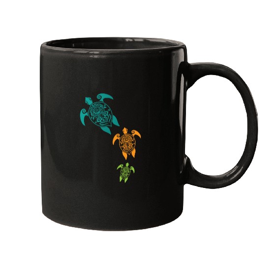 Maori turtles group tattoo gift idea Mugs