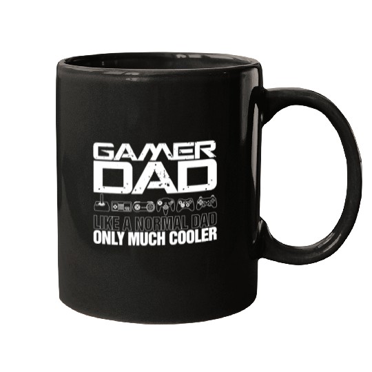 Gamer Dad Mens Video Game Fathers Day Birthday Gif Mugs
