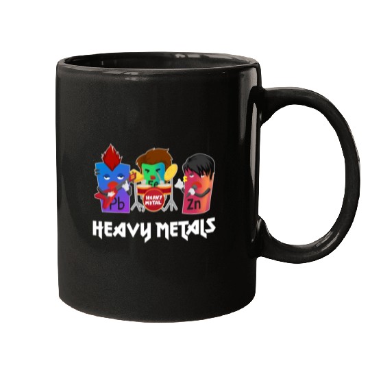 Funny Heavy Metals Chemistry Elements Rock Band Mugs