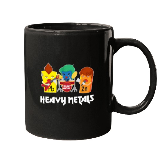 Funny Heavy Metals Chemistry Elements Rock Band Mugs