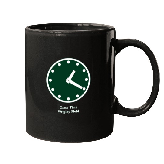 WRIGLEY FIELD SCOREBARD CLOCK IS CHICAGO CUBS GAME Mugs