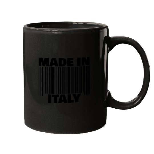 Italian Italy Italia Pride gift barcode made in Mugs